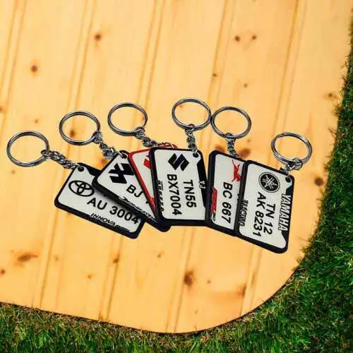 Number Plate Keychain