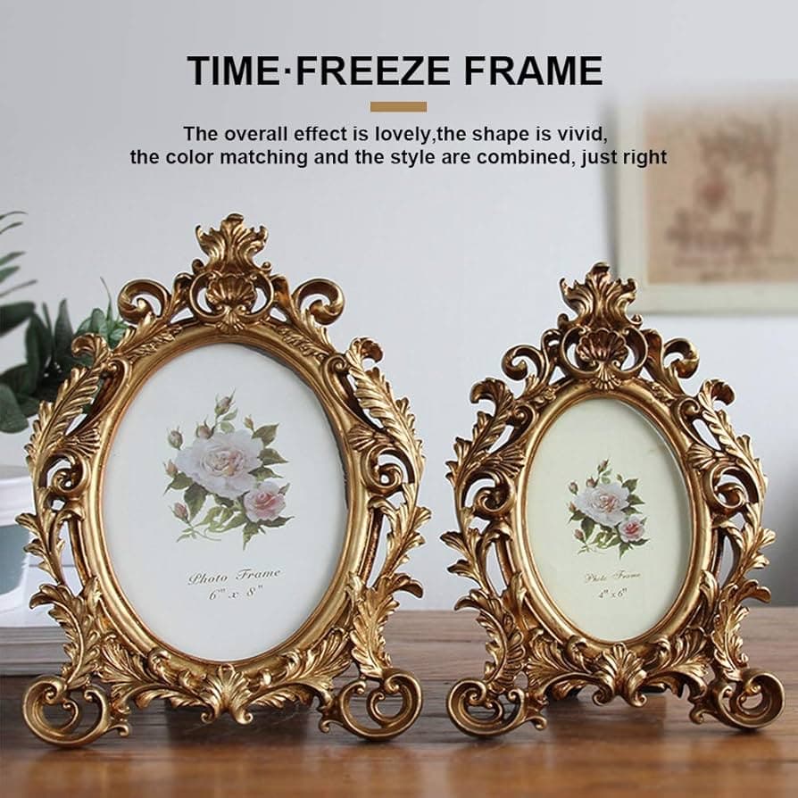 Oval Shape Wooden Frame